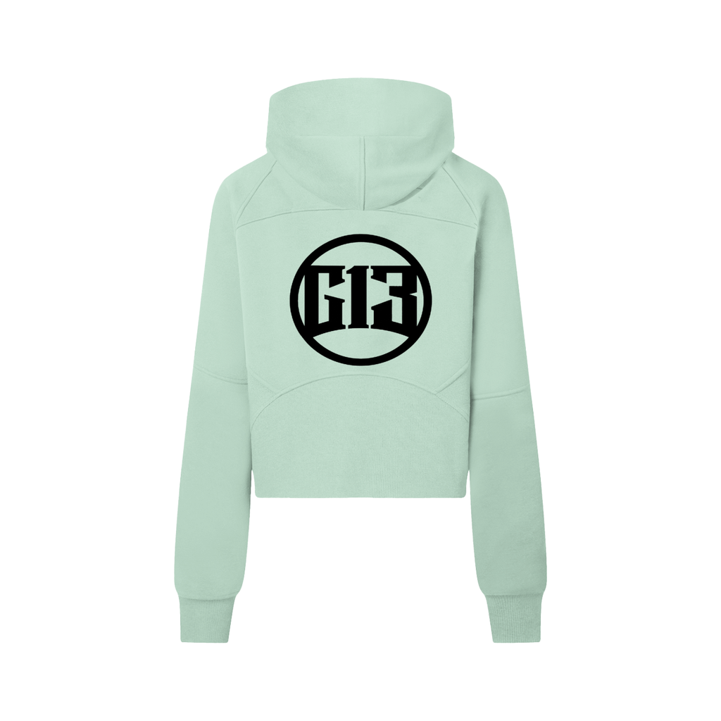 Cropped Half-Zip Hoodie