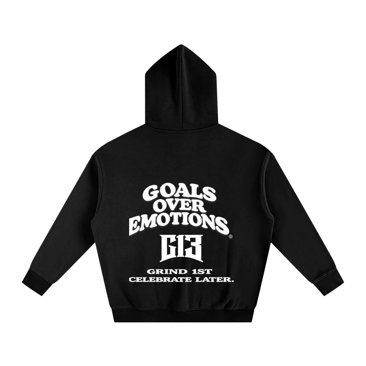 Goals Over Emotions Fleeced Hoodie