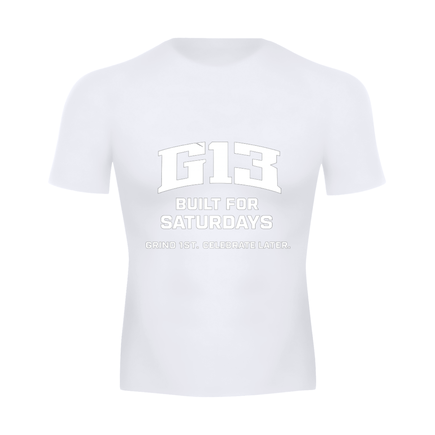 Men's White Athletic T-shirt - G13 Athletics in Midland, Michigan, United States