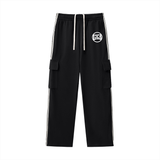 Side Stripe Straight-Leg Pants
