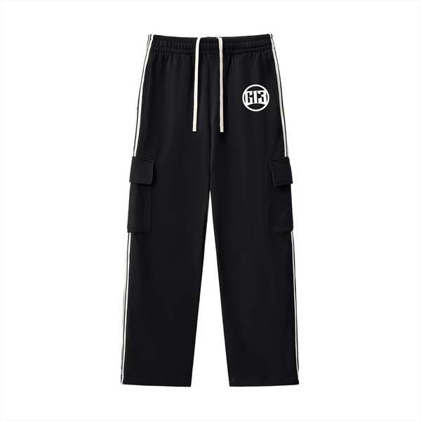Side Stripe Straight-Leg Pants