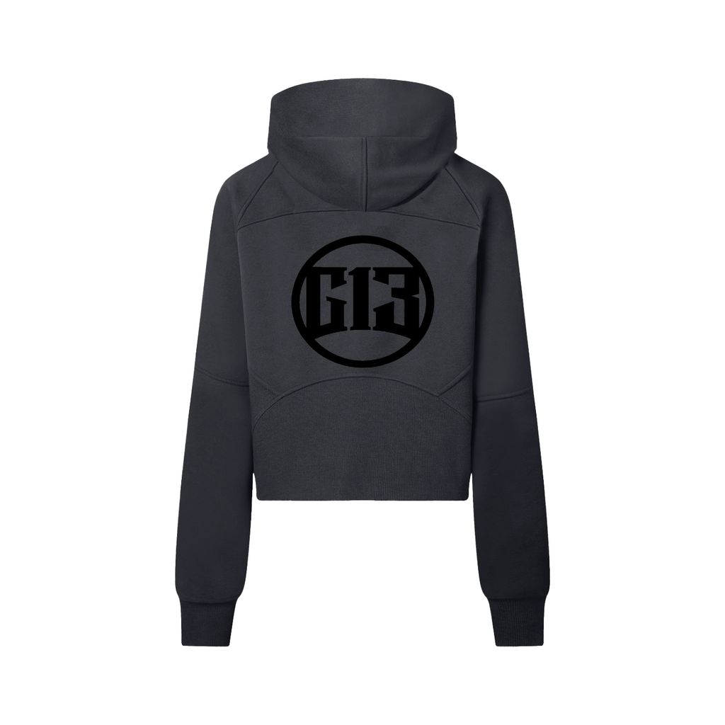 Cropped Half-Zip Hoodie