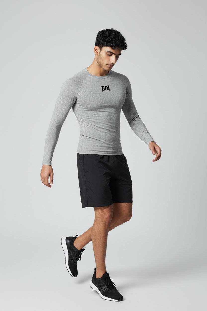 Men's Gray Athletic  long sleeve shirt - G13 Athletics in Midland, Michigan, United States